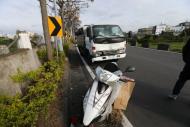 清潔隊員遭水肥車撞死 肇事者嚇傻跪路邊