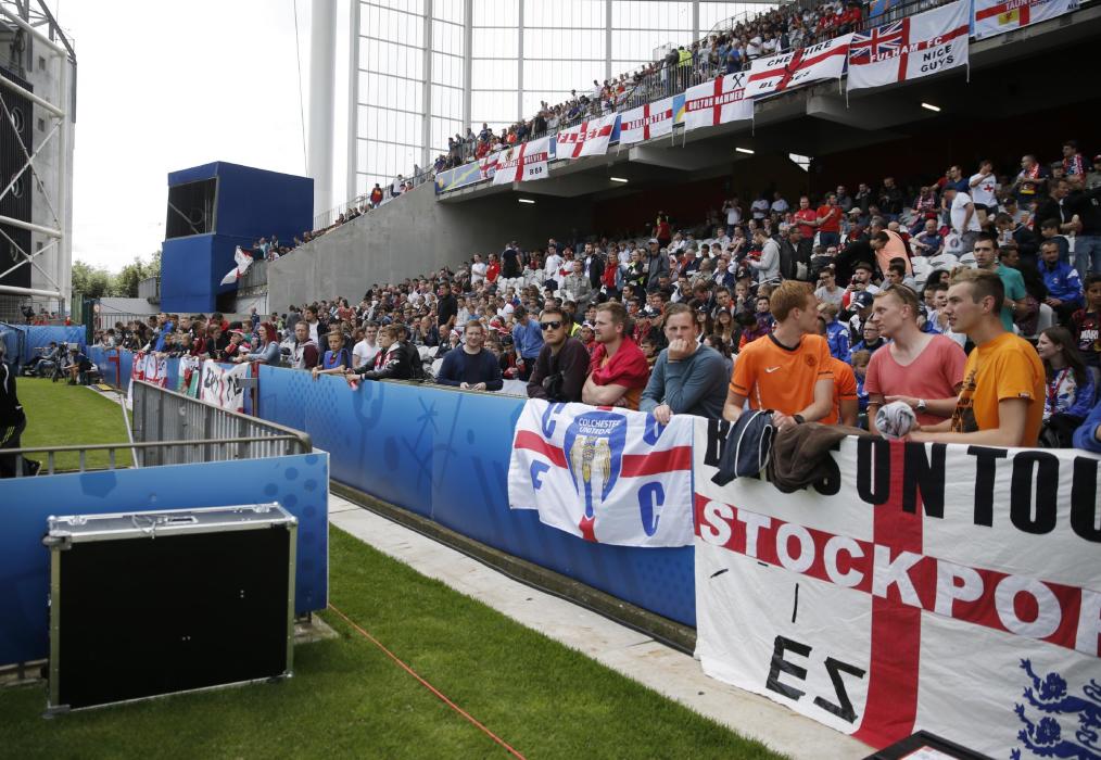 England fans before the game