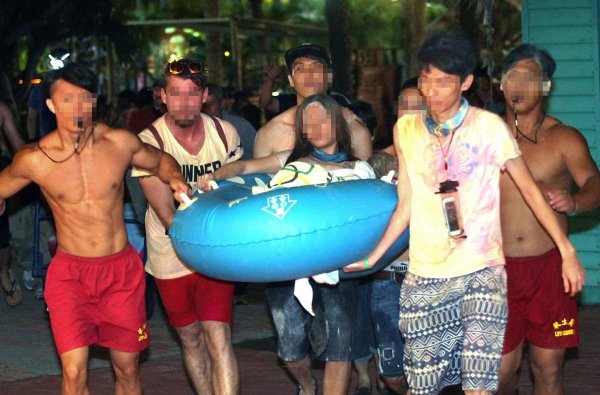 八仙樂園於2015年6月因「彩色派對」塵爆，導致15人喪生、484人受傷。（東方IC）