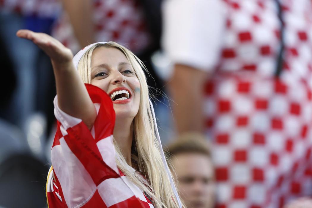 Croatia fan before the game