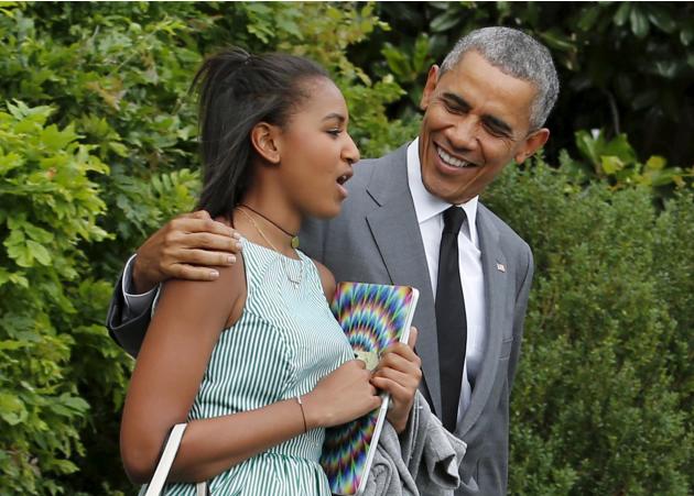 Barack Obama et Sasha