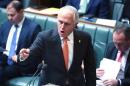 Australian Prime Minister Malcolm Turnbull speaks   during Question Time in the House of Representatives at Parliament House in   Canberra, Australia