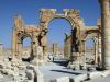 L'Arc de triomphe de Palmyre, le 19 juin 2010 en Syrie