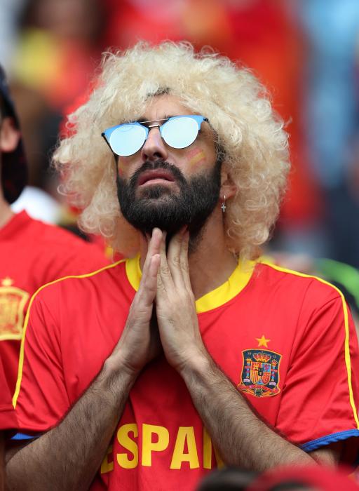 Spain fan before the match