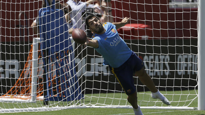 Stadium in Santa Clara, Calif., Friday, July 24, 2015. FC Barcelona    football in barcelona july 2015