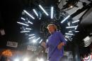 U.S. Democratic presidential nominee Hillary Clinton   walks off the stage at a campaign rally at the Manor Complex in Wilton Manors