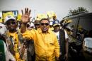 Jean Ping, candidat à la présidentielle du Gabon, à Libreville le 26 août 2016