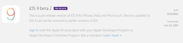 蘋果率先釋出iOS 9 beta 2，iOS 8.4還得等等
