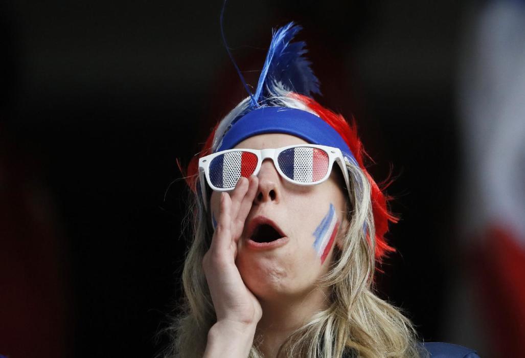 France fan before the game