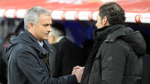 José Mourinho (Chelsea) y Diego Simeone (Atlético)