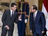 Le Premier ministre français  Manuel Valls et le président égyptien Abdel Fattah al-Sissi le 10 octobre 2015 au Caire