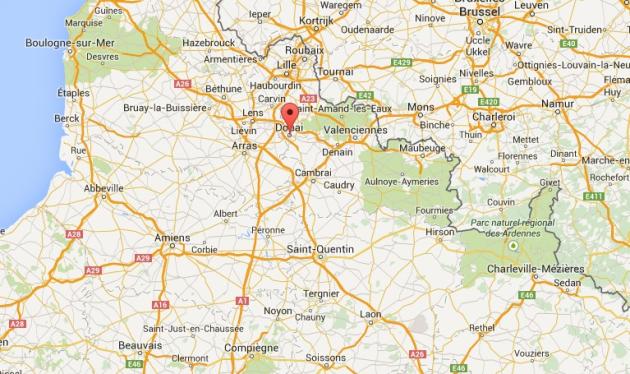 Illustration de Douai (Nord)., Googlemap