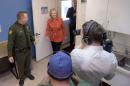 Democratic candidate for president Hillary Clinton   visits the Crossroads rehabilitation facility in Reno
