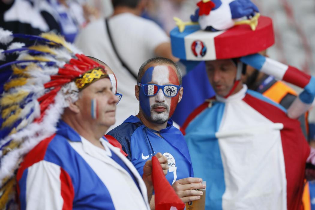 France fans before the game