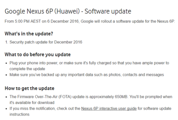Nexus 6P與其他Nexus裝置 最快12月5日可升級 Android 7.1.1