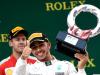 Le Britannique Lewis Hamilton vainqueur du GP de F1 de Chine, le 12 avril 2015 à Shanghai