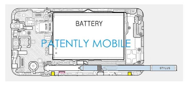 ▲Samsung向美國專利商標局，提交自動式觸控筆彈出技術。