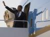 Le président Barack Obama embarque à bord de l'avion Air Force One le 23 juillet 2015 à Maryland