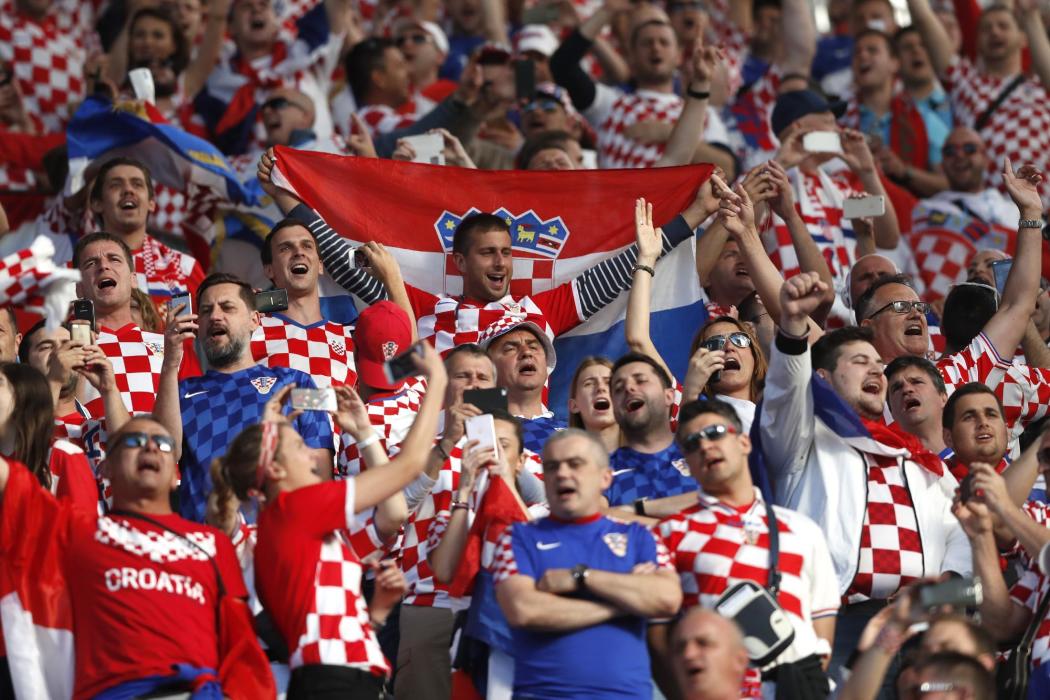 Croatia fans before the game