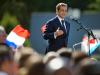 Nicolas Sarkozy à la tribune, le 5 septembre 2015, lors d'un meeting des Républicains à La Baule (Loire-Atlantique)