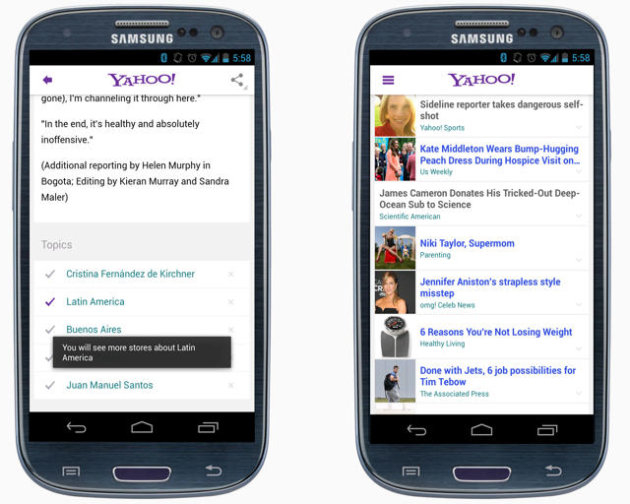 Next Up: Our Yahoo! App for Android | Product News - Yahoo