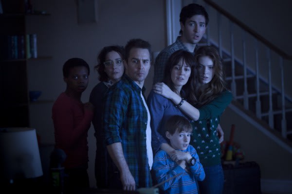 Rosemarie DeWitt and Sam Rockwell star in Poltergeist 