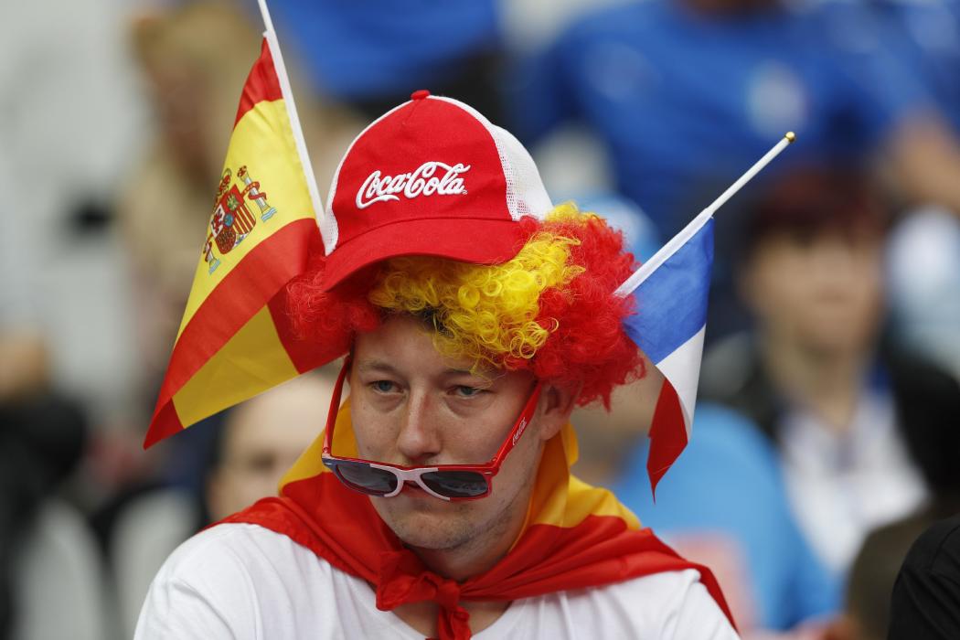 Spain fan before the match