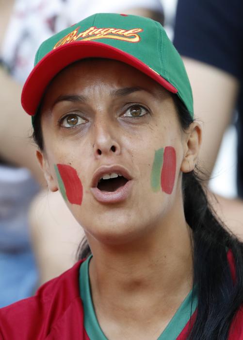 Portugal fan before the match