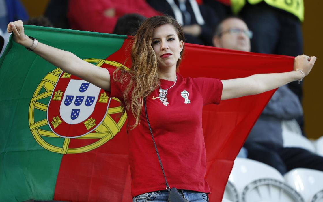 A Portugal fan before the game