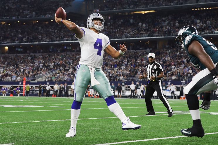 Image result for Dak Prescott is winning hearts in Dallas but minds are still giving Tony Romo a shot