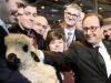 François Hollande au Salon de l'Agriculture le 21 février 2015 à Paris