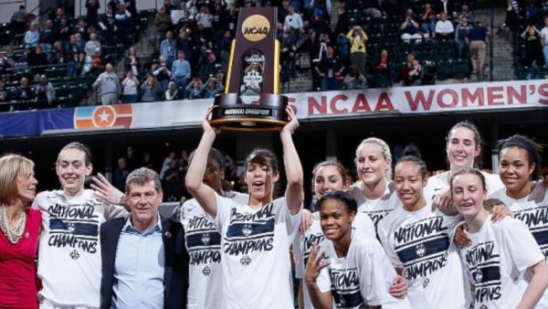 CONNECTICUT HUSKIES - 2016 NCAA WOMEN'S NATIONAL CHAMPIONS MCBRIDE_NCAA_Huskies_Trophy_20160406_16x9_992