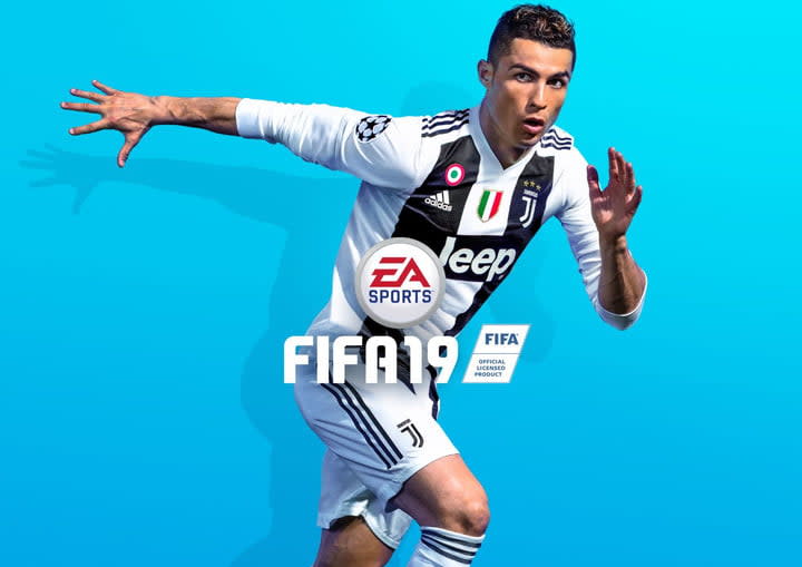 fifa 19 portada ronaldo juventus standard edition key art