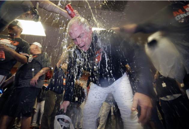 Losers no more, Orioles celebrate AL East title