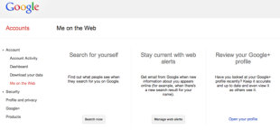 How to Use Google to Check Your Reputation Online image Google Me on the Web
