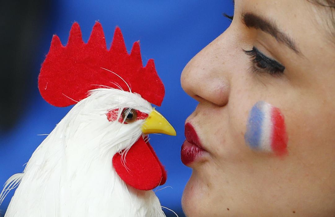 France fan before the match