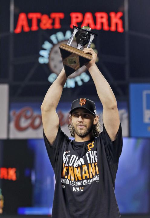 Giants pitcher Madison Bumgarner wins NLCS MVP