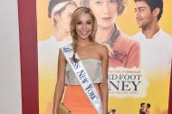 Miss New York Kira Kazantsev at the premiere of "The Hundred-Foot Journey" in New York on August 4, 2014