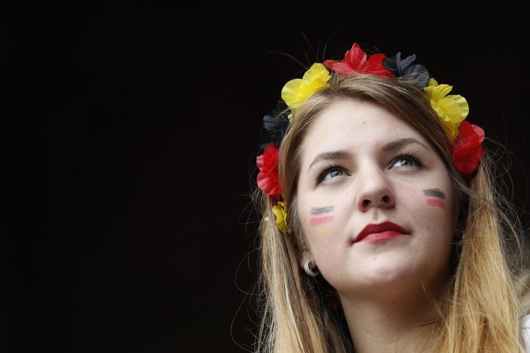 Germany fan before the match