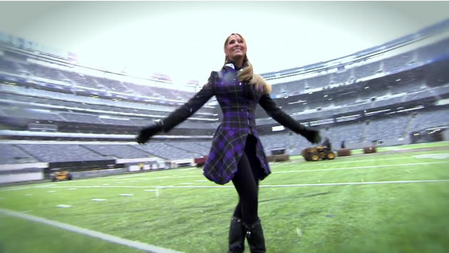 Inés Sainz, en las entrañas del estadio del Super Bowl XLVIII