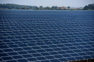 Painéis em uma planta fotovoltaica da EDF, na França, em 28 de setembro de 2012