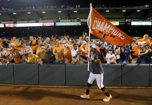 Losers no more, Orioles celebrate AL East title