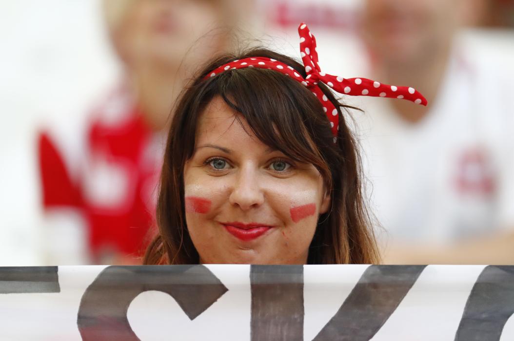 Poland fan before the match