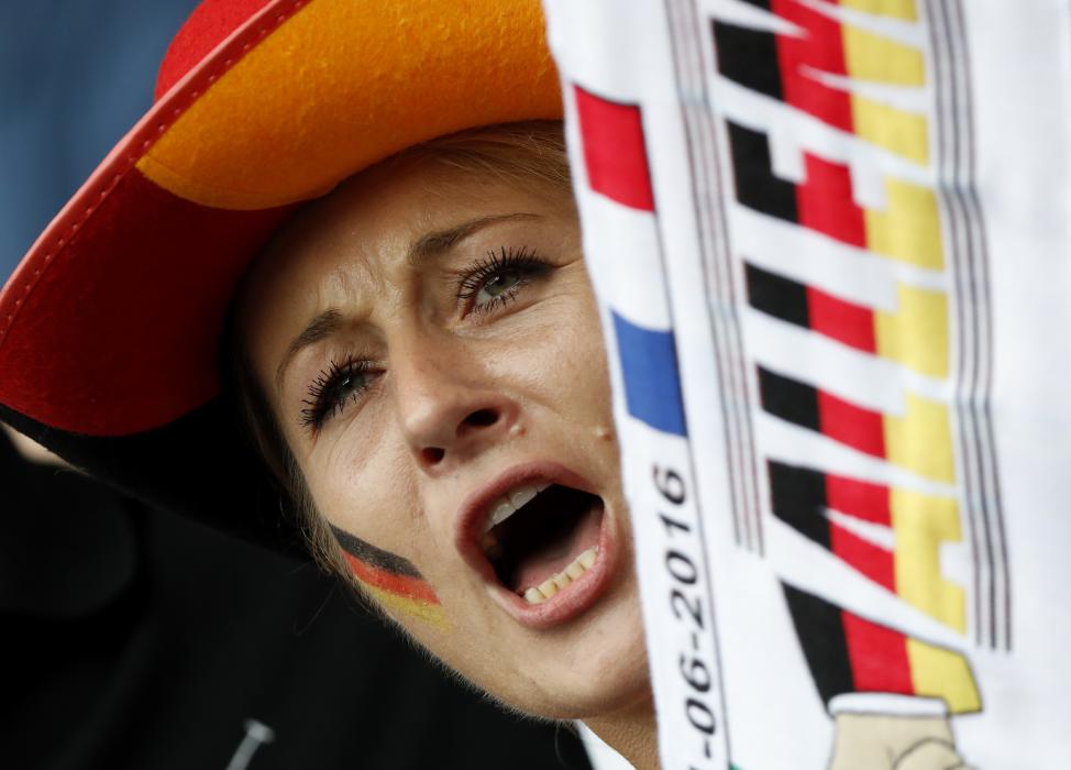 Germany fan before the match