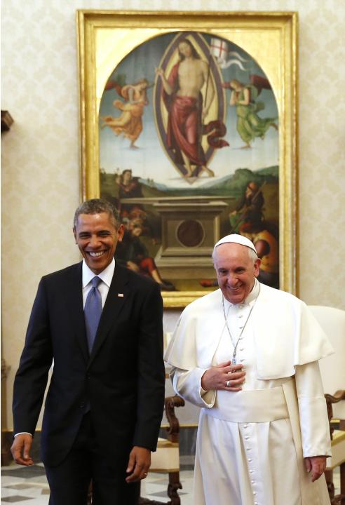 Le président Obama rencontre le Pape François... 2014-03-27T122308Z_1739626857_GM1EA3R1KJ701_RTRMADP_3_US-POPE-OBAMA