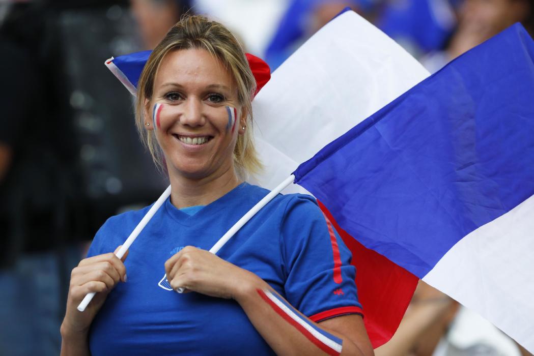 France fan before the match