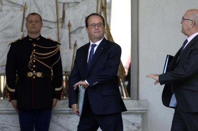 Le président François Hollande le 17 juin 2015 à l'Elysée à Paris