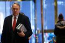 U.S. Representative Ryan Zinke arrives for a meeting   at Trump Tower in New York