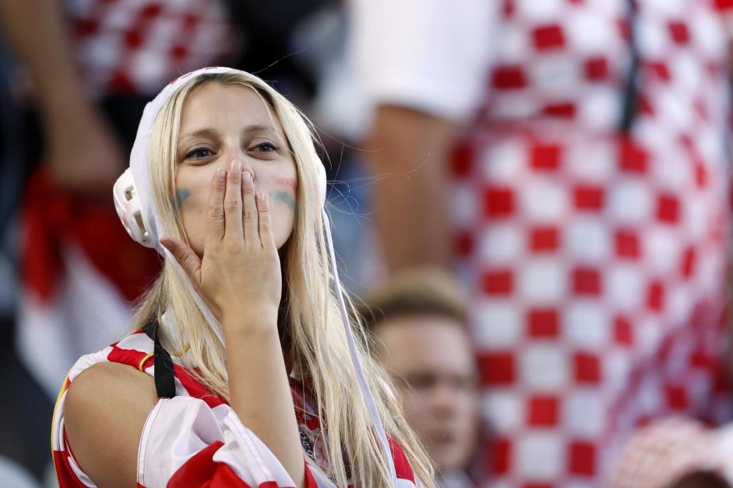 Croatia fan before the game