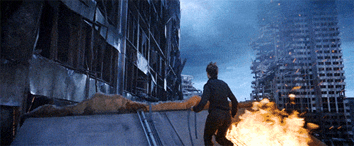 Tris jump GIF from Insurgent